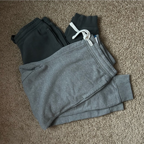 Men’s Old Navy Black & Grey Tapered Jogger Sweatpants Lot of 2 Size Medium |E16 - Picture 3 of 16